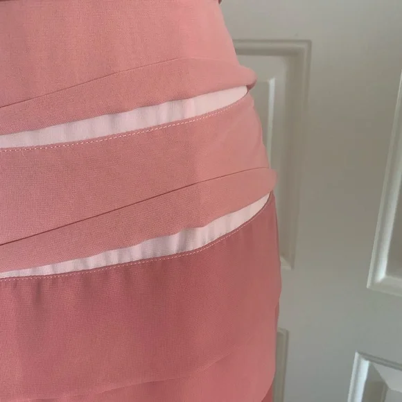 Lauren Conrad Rose Pink Ombré Pleated A-line Dress - Picture 6 of 12